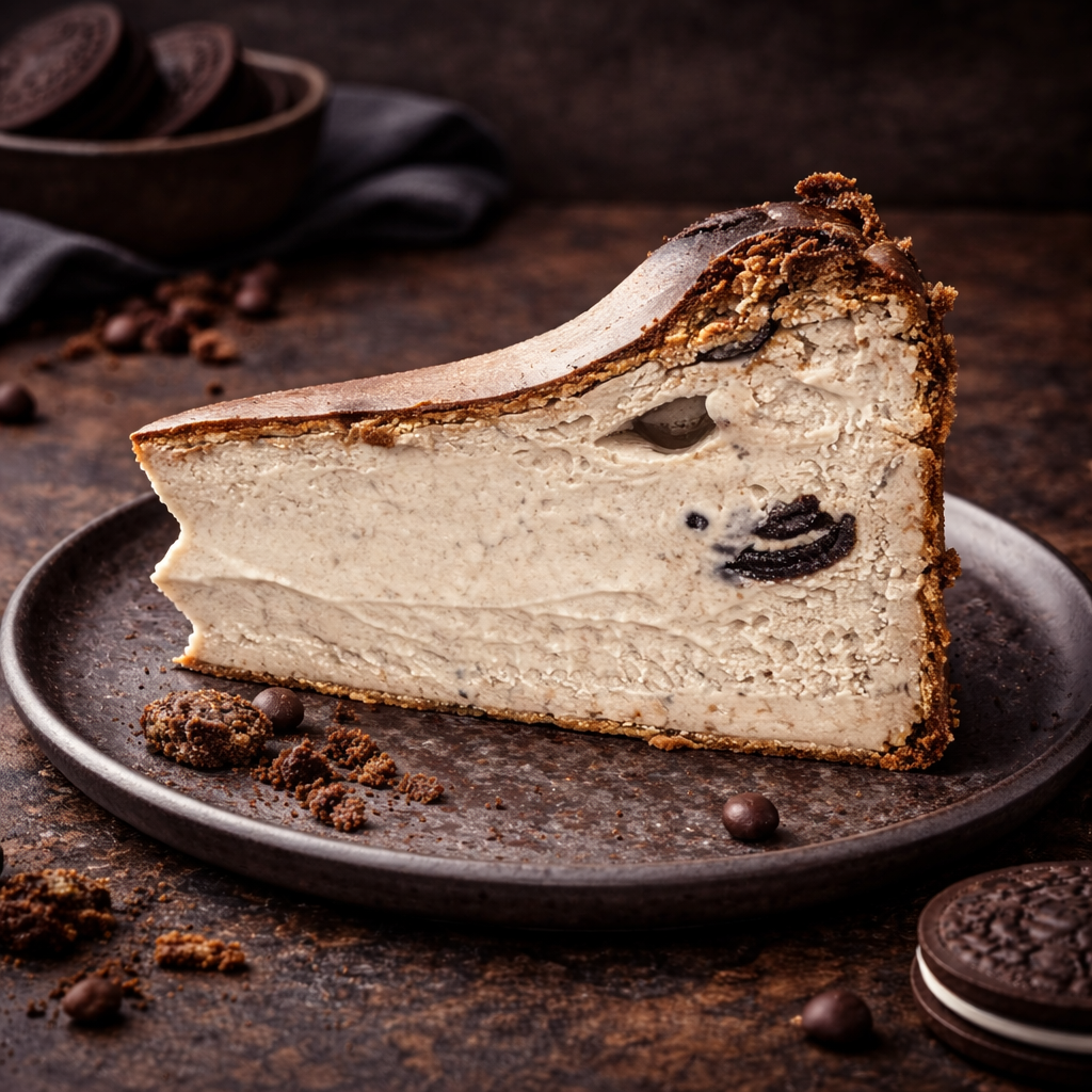 Tarta de queso vasca de Oreo