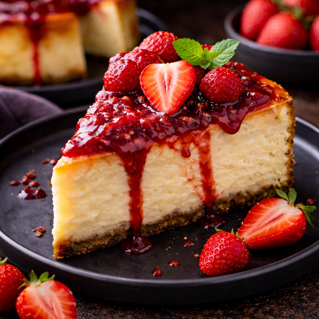 Strawberry Cheesecake Slice