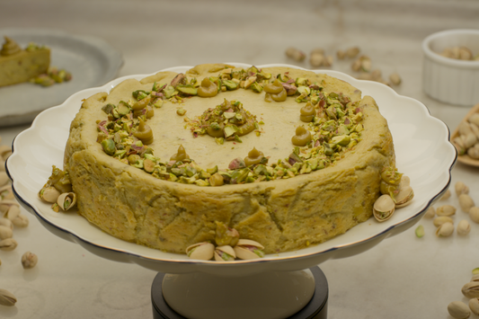 Whole Pistachio Basque Cheesecake
