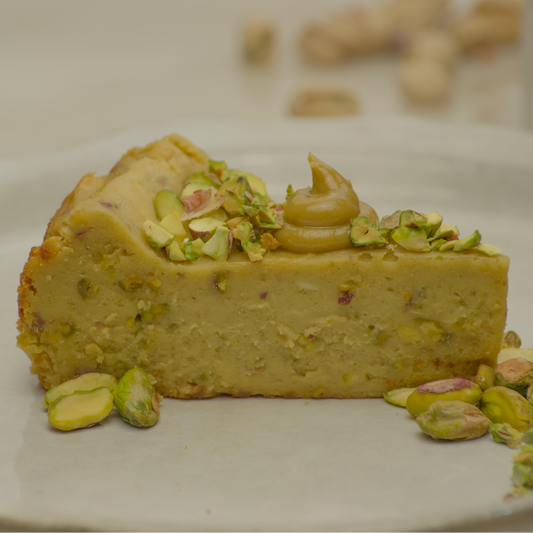 Pistacho Basque Slice Cheesecake