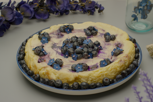 Whole Blueberry white chocolate Basque