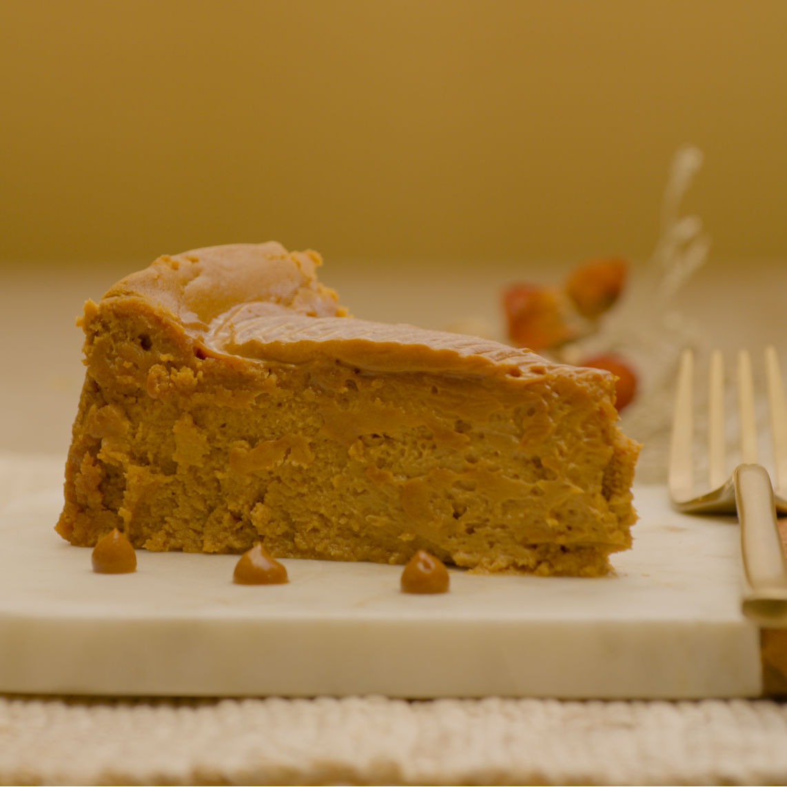 Dulce de Leche Basque Slice
