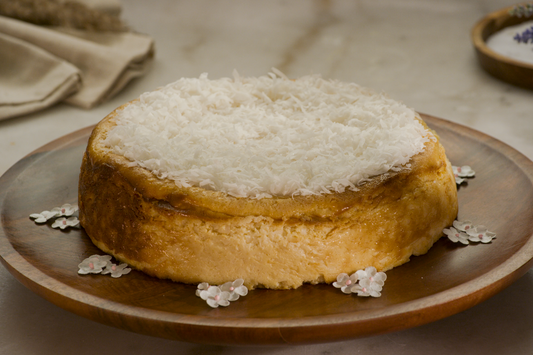 Whole Coconut Basque Cheesecake