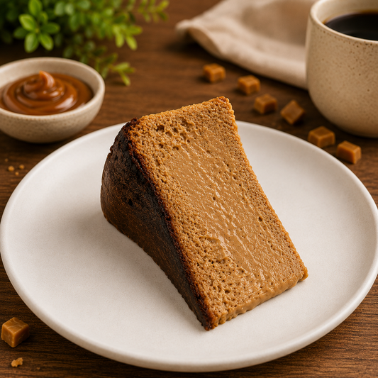 Dulce de Leche Basque Slice Cheesecake