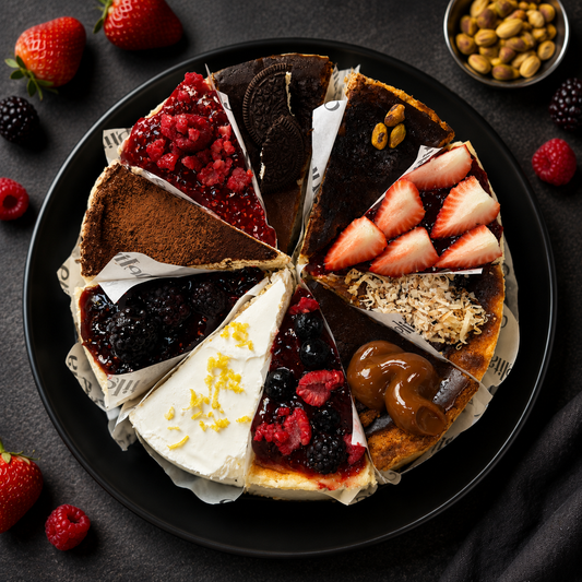 Tarta de queso arcoíris entera