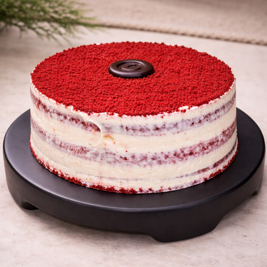 Pastel de terciopelo rojo