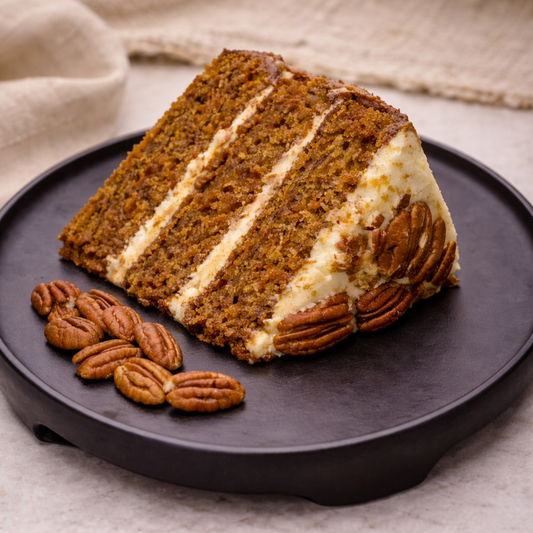 Rebanada de pastel de zanahoria